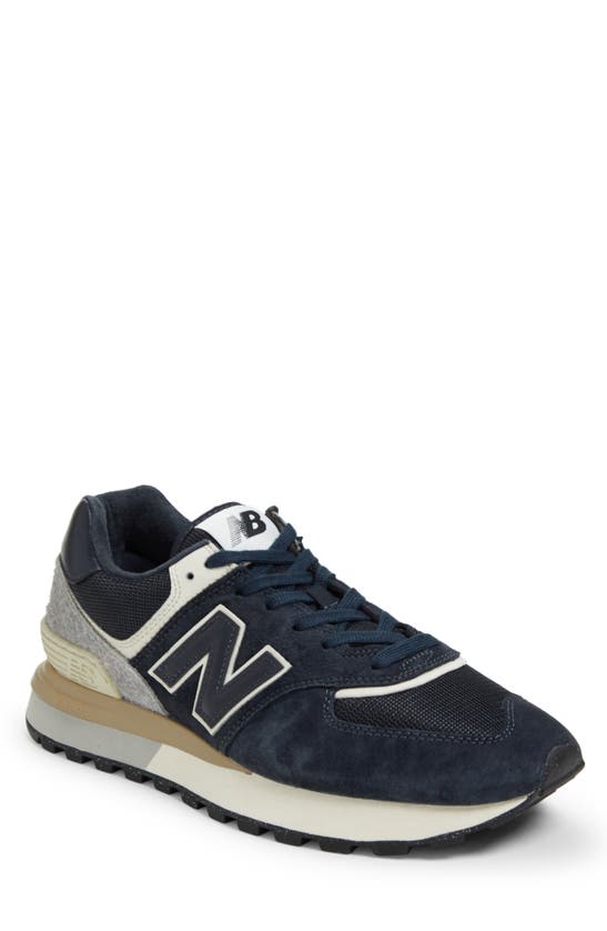 New Balance 574 Rugged Sneaker In Navy