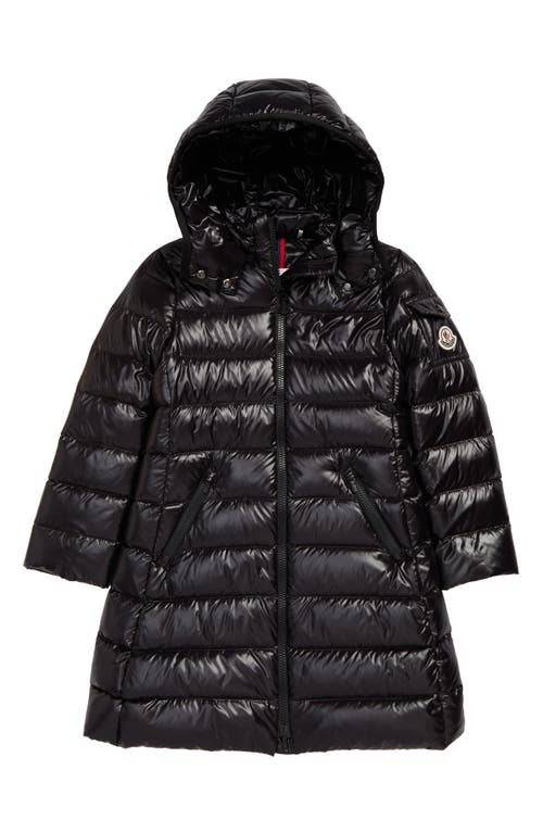 Moncler Kids' Moka Quilted Down Coat Black at Nordstrom,