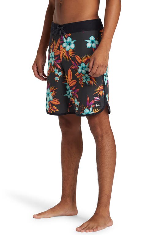 Shop Quiksilver Surfsilk Hawaii Shoreline 19 Board Shorts In Tarmac Apero Class