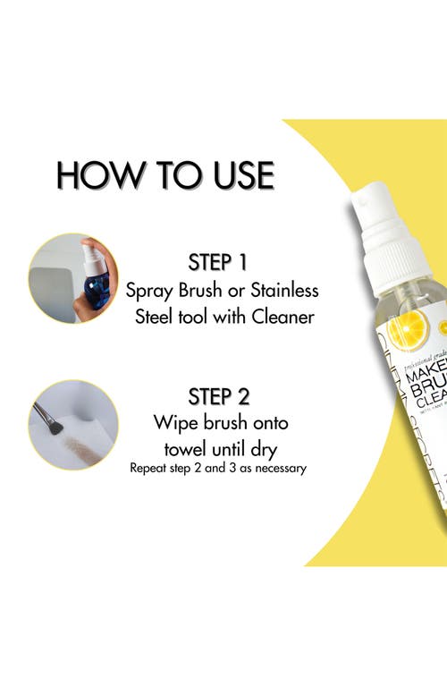 Shop Cinema Secrets Makeup Brush Cleaner In Lemon