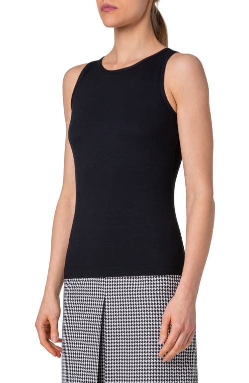 Akris Punto Sleeveless Knit Top In Black