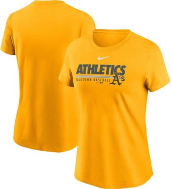Nike Women's Nike Gold Oakland Athletics Baseball T-Shirt