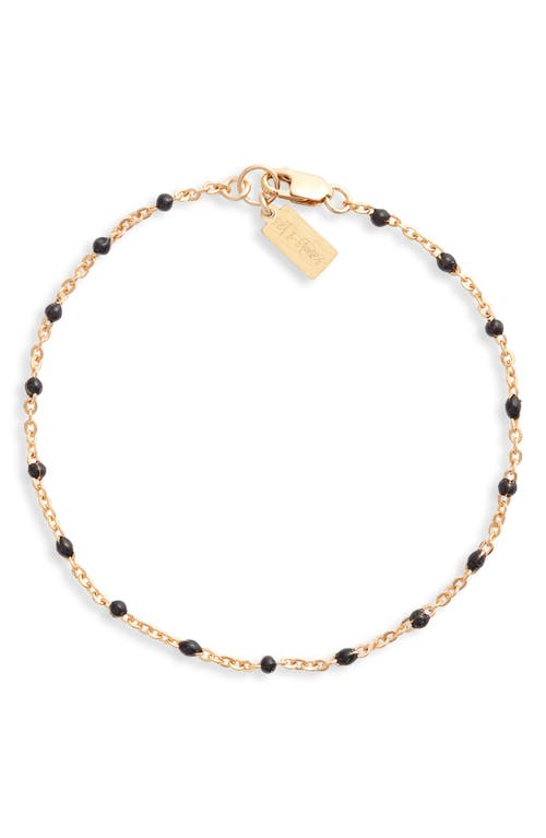 Set & Stones Kaz Bead Station Bracelet In Gold/ Black