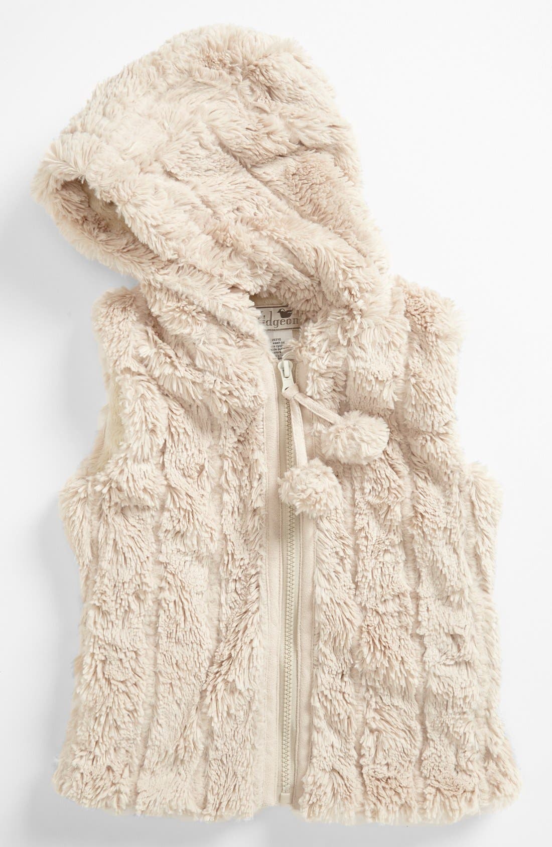 Widgeon Hooded Faux Fur Vest (Little Girls) Nordstrom