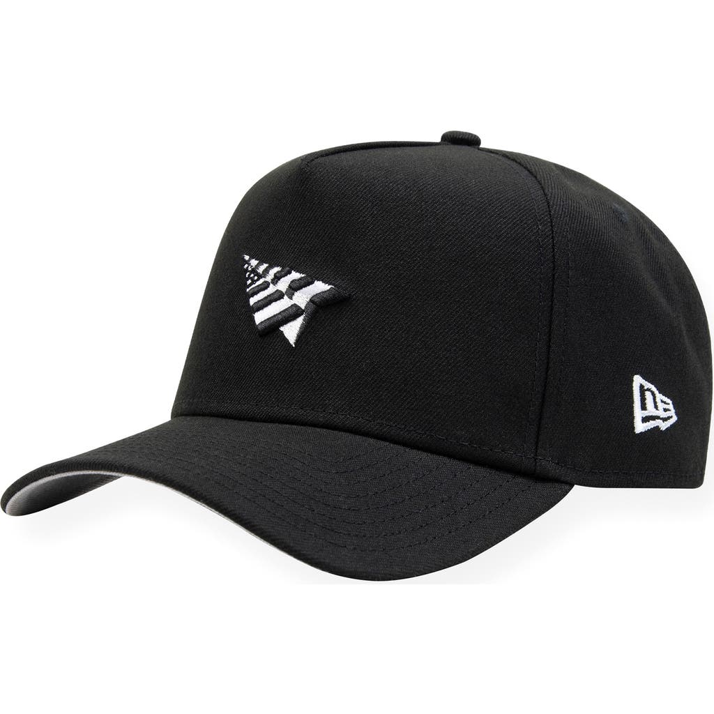 Paper Planes Logo 9forty A-frame Snapback Cap In Black