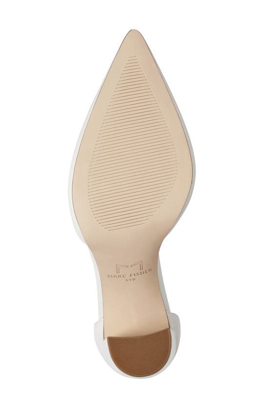 Shop Marc Fisher Ltd Arnette Ankle Strap Pointed Toe Pump In Ivory 150