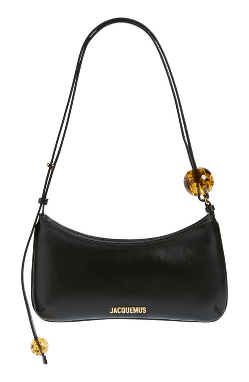 Jacquemus Le Bisou Leather Shoulder Bag in Black at Nordstrom