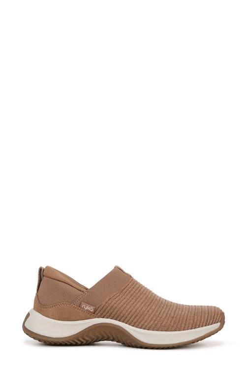 Shop Ryka Rykä Encore Knit Plus Sneaker In Walnut Brown