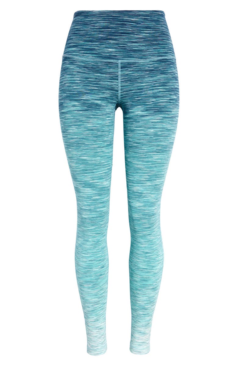 ZELLA Live In High Waist Leggings, Main, color, BLUE CERAMIC GRADIENT SPACEDYE
