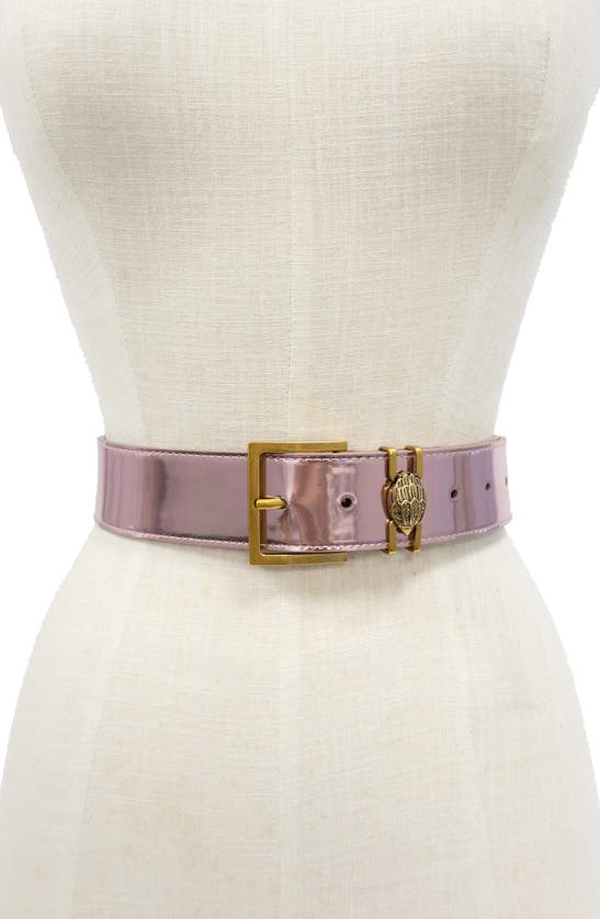 KURT GEIGER KURT GEIGER LONDON METALLIC LEATHER BELT