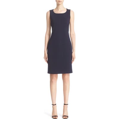 St. John Collection Milano Knit Sheath Dress, Blue
