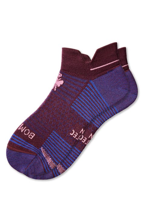 Bugatchi Geometric Mercerized Cotton Blend Dress Socks in Bordeaux