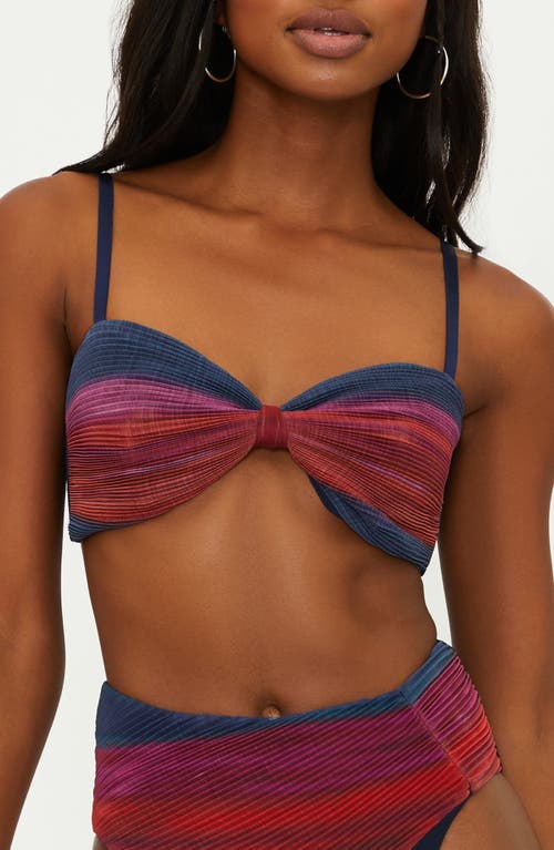 Shop Beach Riot Paula Knot Front Bikini Top In Sorbet Sea