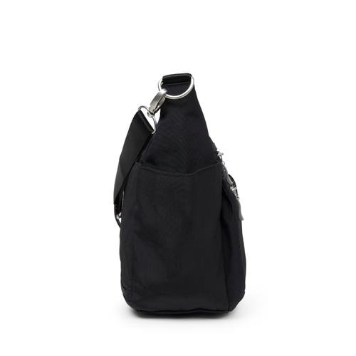 Baggallini Modern Everywhere Hobo Crossbody Bag With Wristlet In Black
