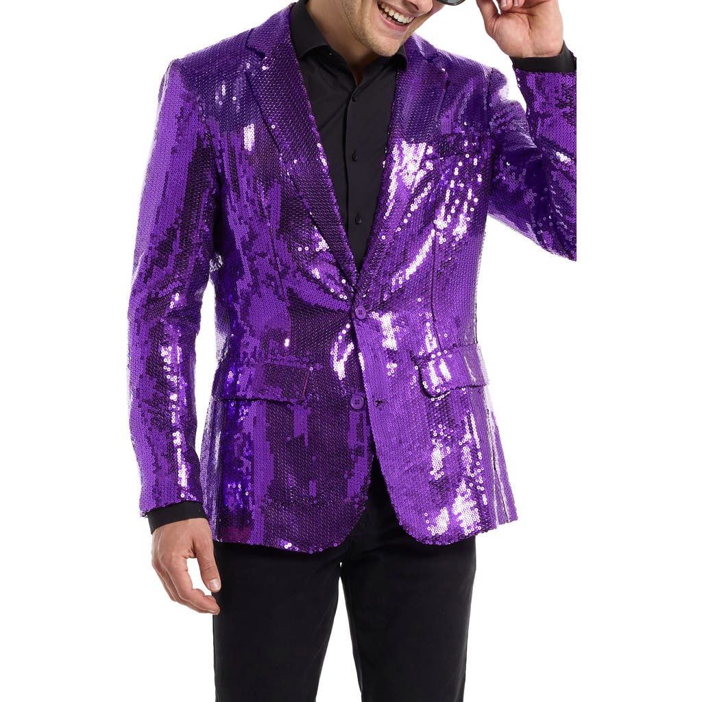Opposuits Sequin Sport Coat In Purple