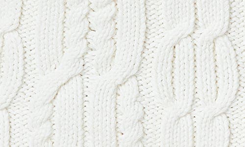 Endless Rose Cable Knit Cardigan Sweater In Ivory
