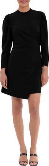 Donna morgan asymmetrical sales neck sheath dress