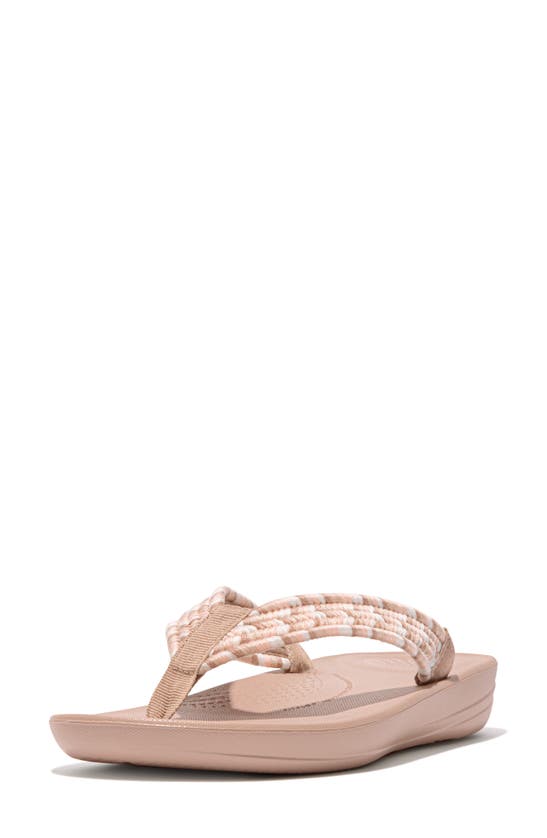 Shop Fitflop Iqushion Flip Flop In Beige Mix