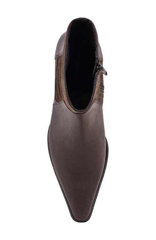 Vagabond Shoemakers Giselle Pointed Toe Bootie In Chocolate