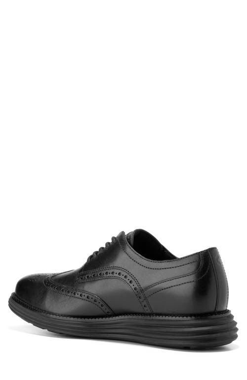 Shop Cole Haan Orignalgrand Remastered Wingtip Derby In Black/black