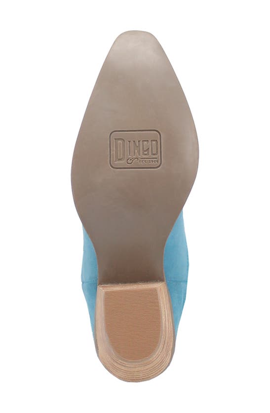 Dingo Day Dream Fringe Embroidered Western Boot In Blue