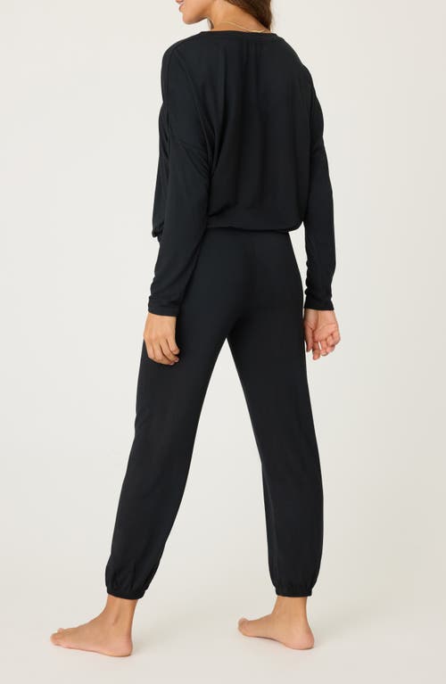 Shop Pj Salvage Dreams Stretch Modal Pajamas In Black