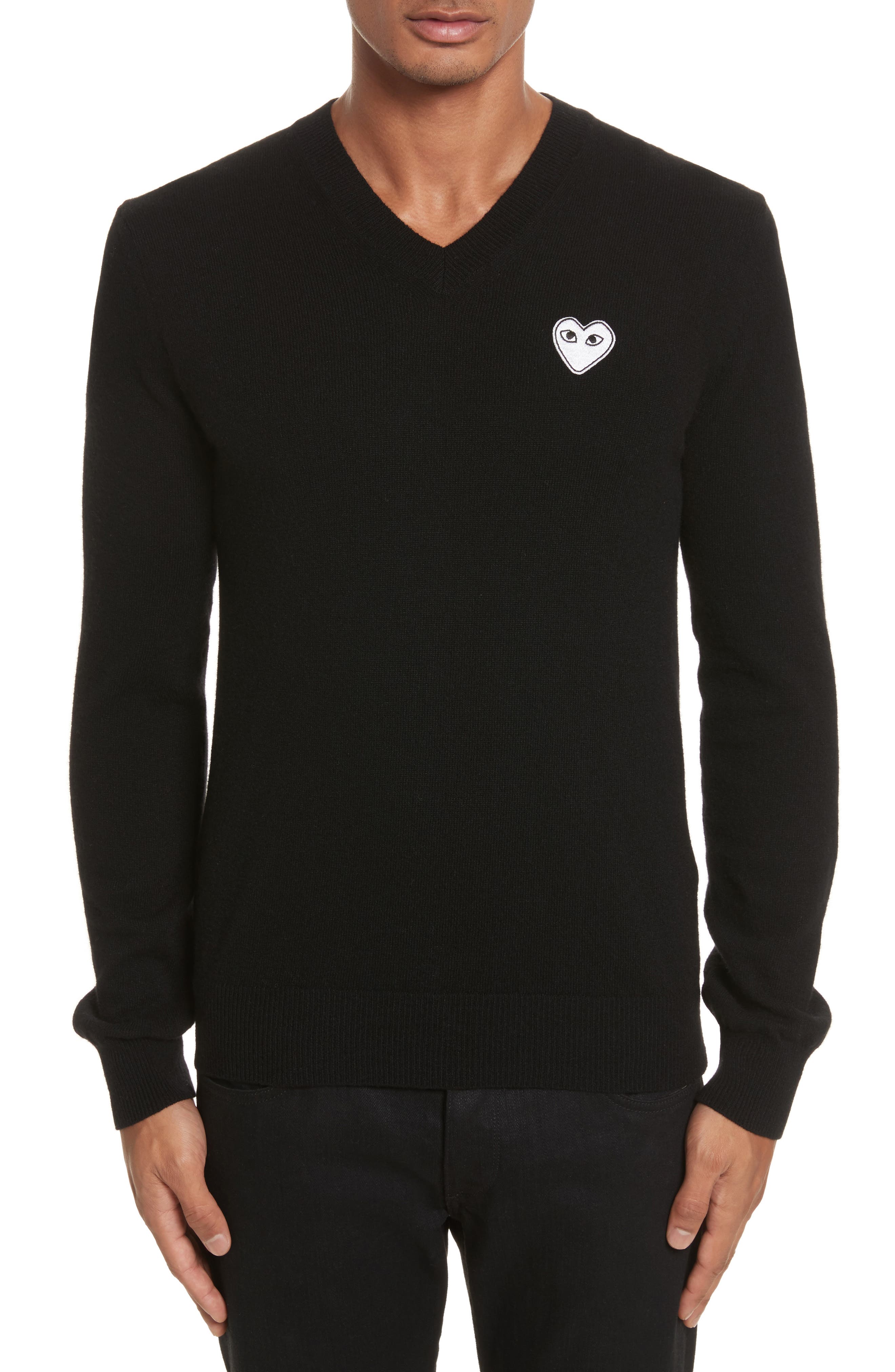 comme des garcons white heart