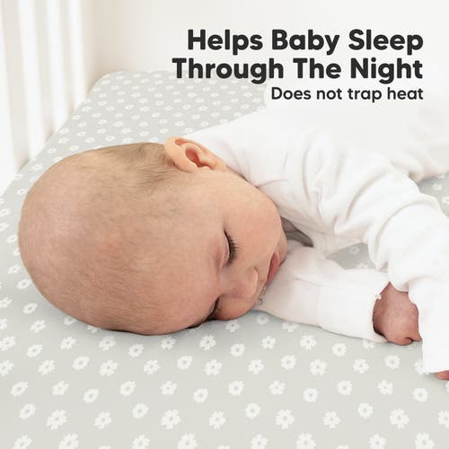 Keababies Soothe Fitted Crib Sheet In Meadow