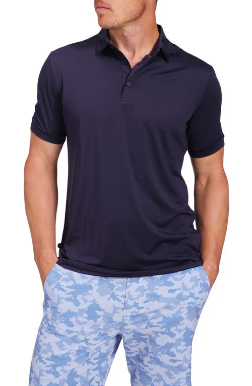 Versa Short Sleeve Performance Polo in Navy Solid