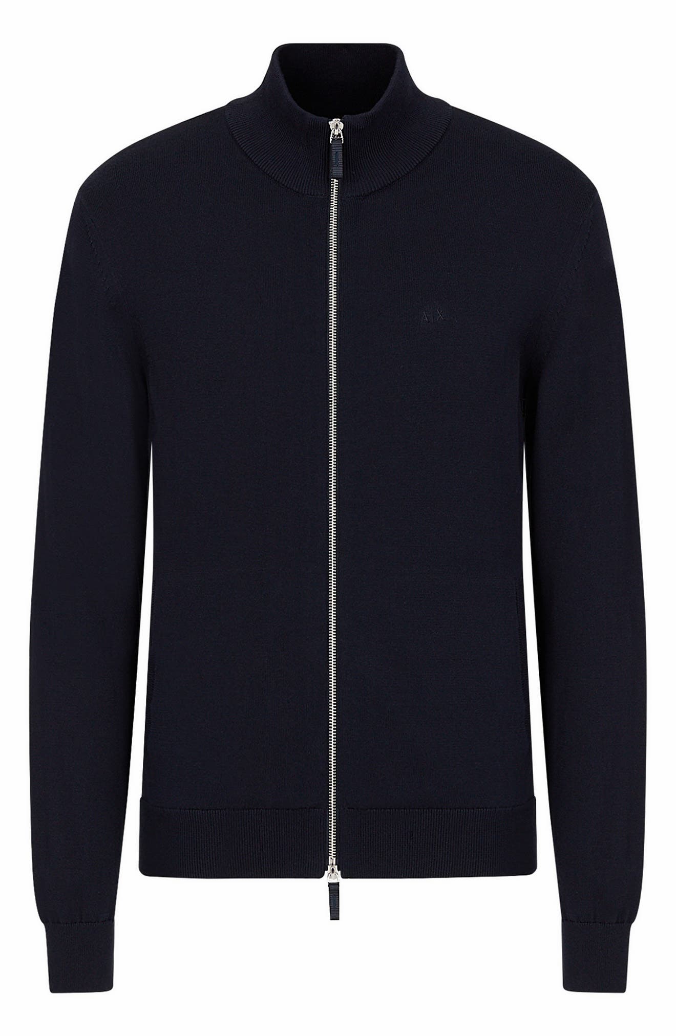 armani full zip sweater