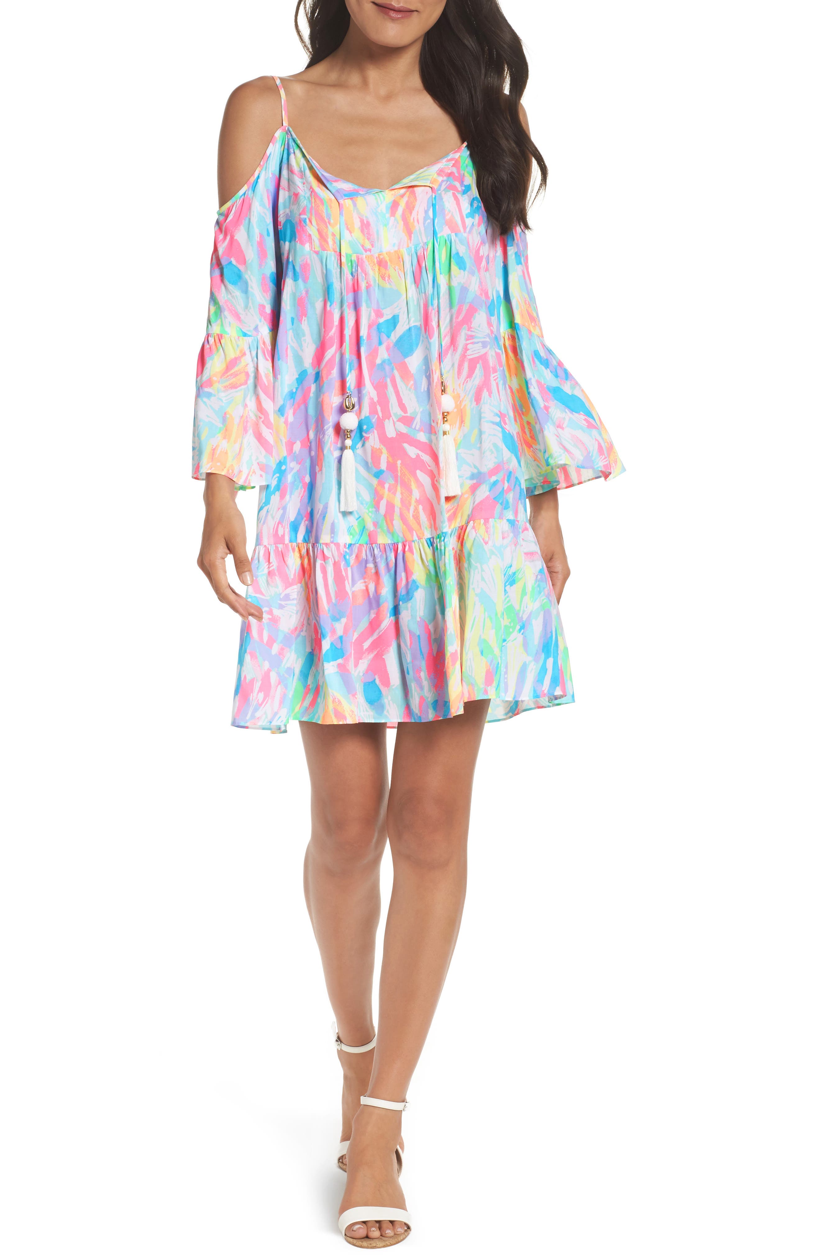 lilly pulitzer cold shoulder dress