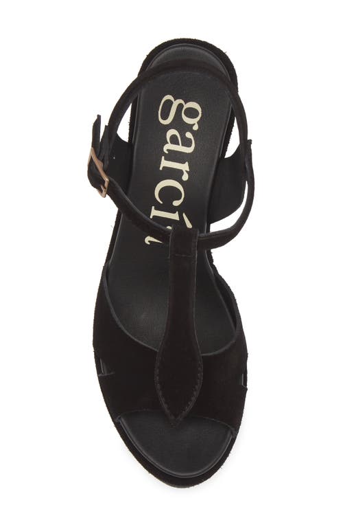 Shop Pedro Garcia Domiel Ankle Strap Platform Sandal In Black Castoro