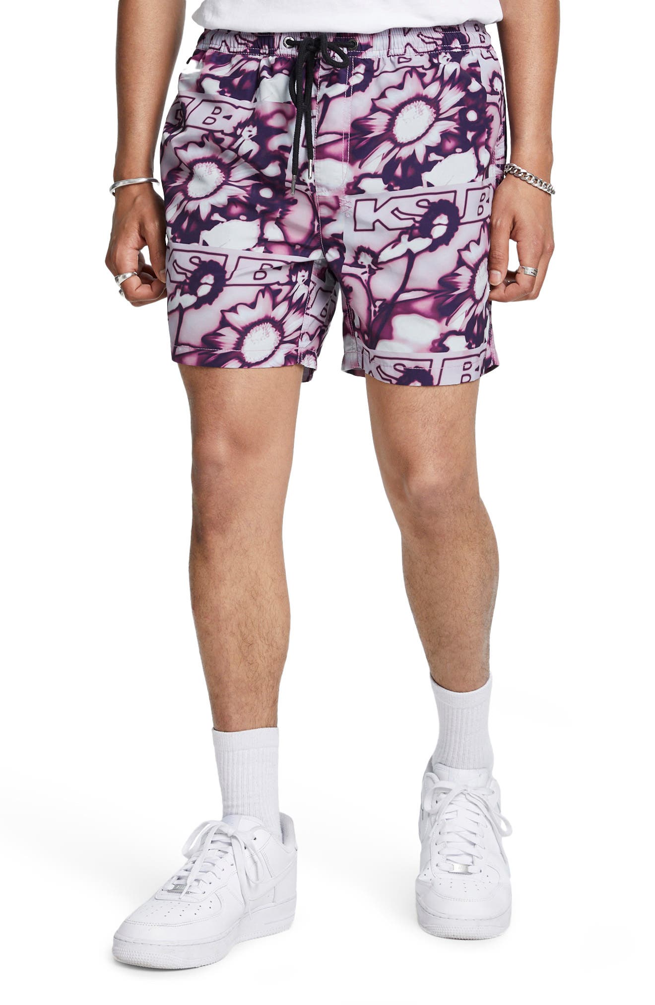 Ksubi UW Flower Ultra Board Shorts in Assorted at Nordstrom, Size Small