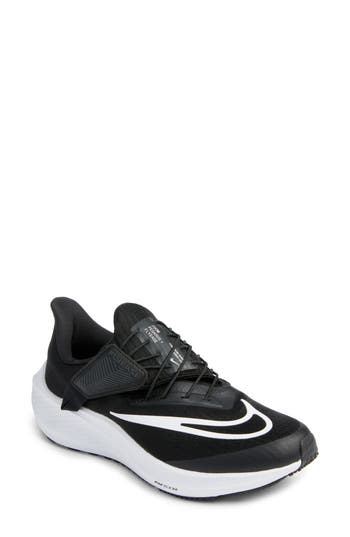Nike Air Zoom Pegasus 39 Flyease Running Shoe In Black/white-dk Smoke Grey