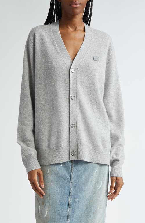 Acne Studios Face Wool Cardigan at Nordstrom,