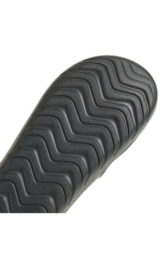 Adidas Originals Adicane Slide Sandal In Carbon/ Carbon/ Core Black