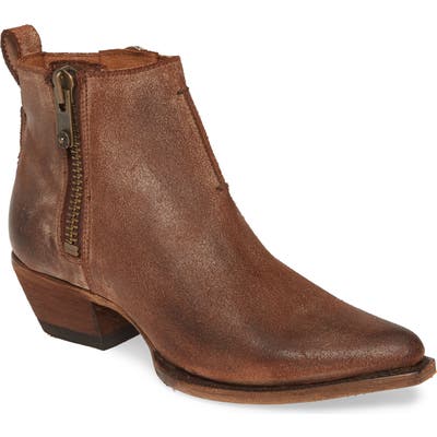 Frye Sacha Moto Short Bootie- Brown