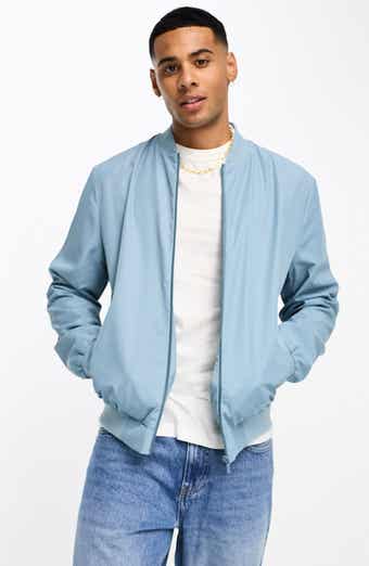 Asos Brand Faux Leather Bomber Jacket With Croc Effect, $85, Asos