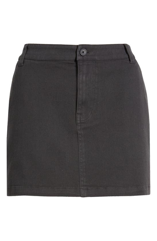 Shop Bp. Carpenter Denim Miniskirt In Black Night