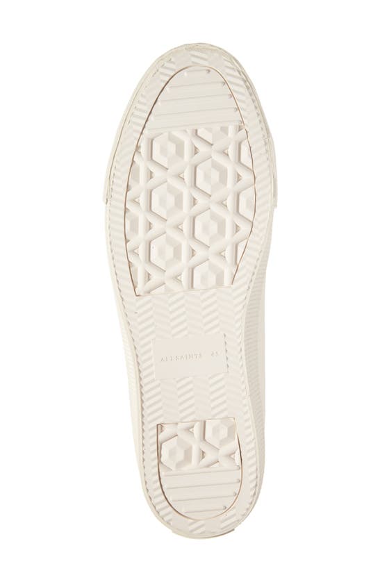 Allsaints Underground Canvas Low Top Sneakers In Off White