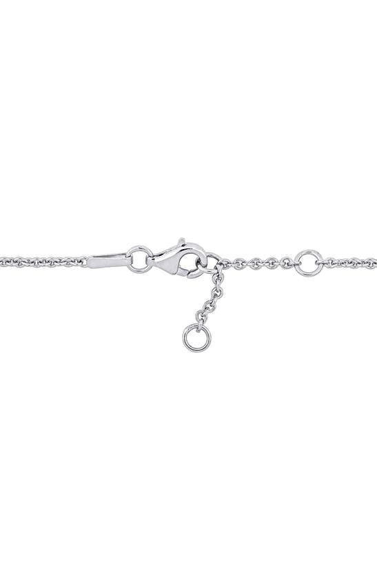 Shop Delmar Heart & Key Charm Bracelet In Silver