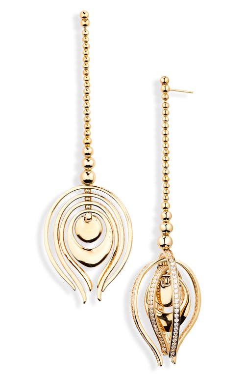 Shop Zimmermann Muse Drop Earrings In Gold