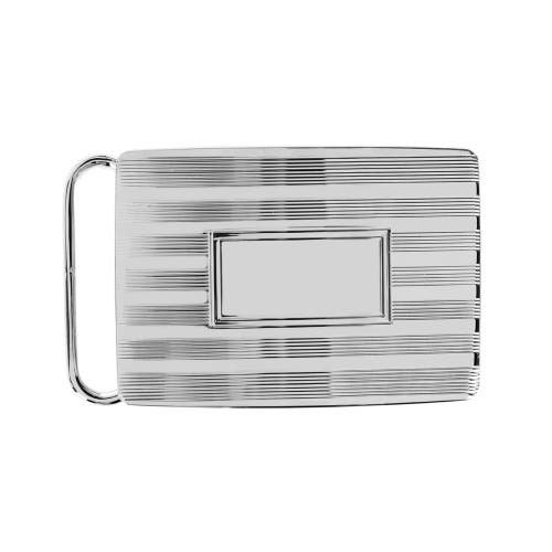 Shop Trafalgar 30mm Sterling Silver Engine Turned With Large Loop Compression Belt Buckle