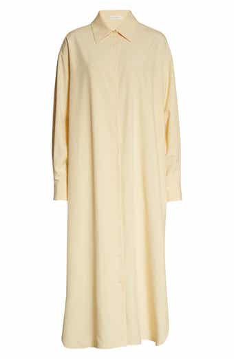 The Row Gentwood Long Sleeve Cotton Jersey Midi Dress | Nordstrom