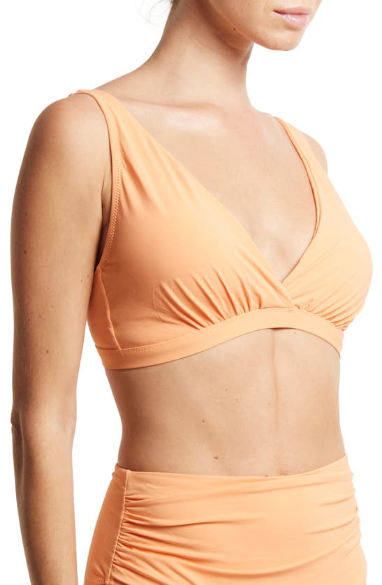 Shop Hanky Panky Wrap Front Bikini Top In Florence Orange