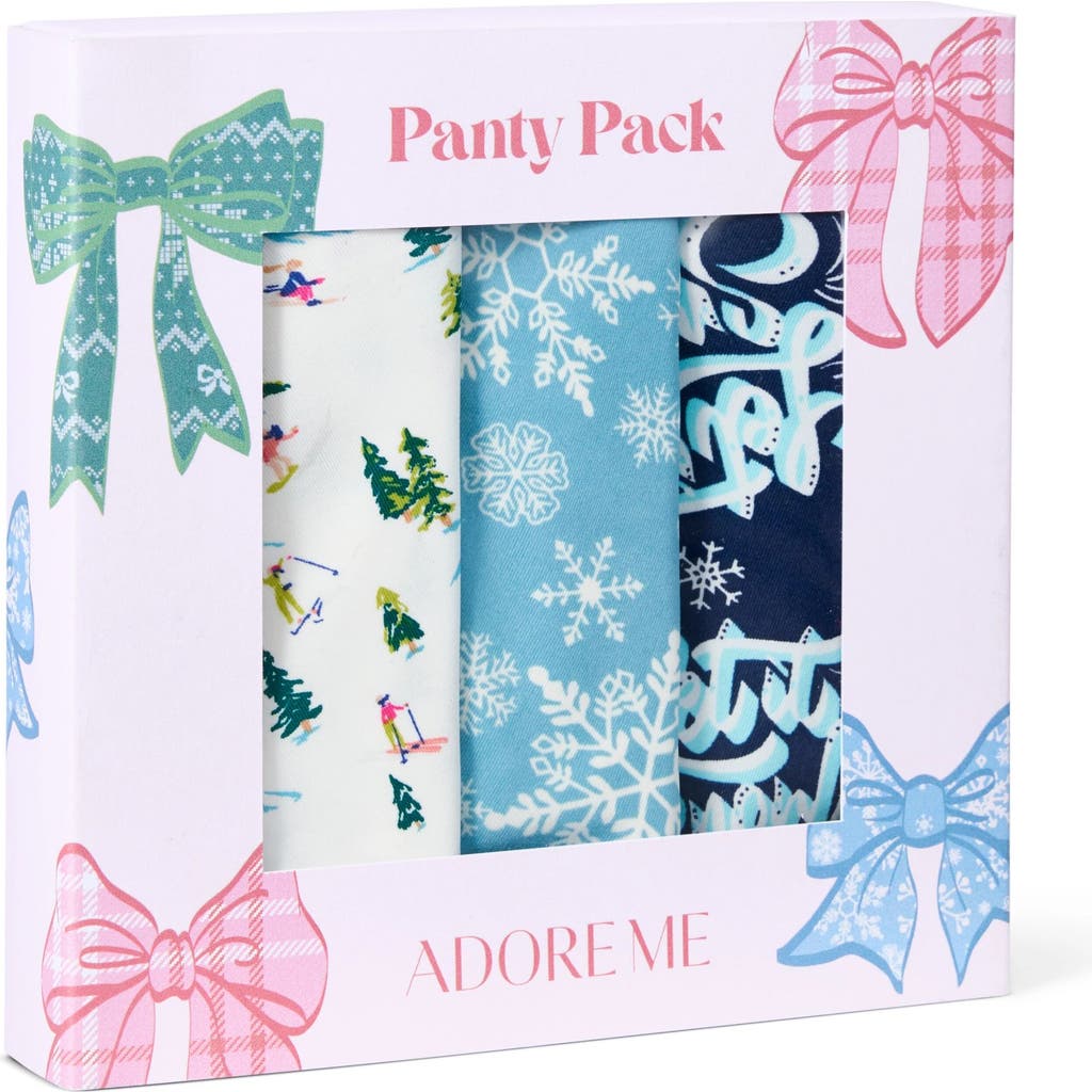 Adore Me Mabel Hipster Panties In Novelty Blue