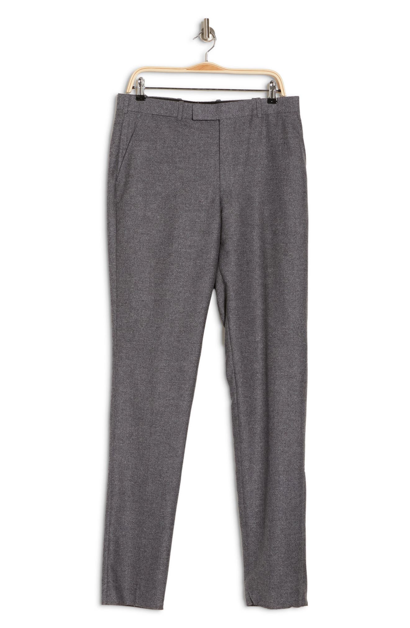 Billy Reid Walton Flat Front Trousers In Grey ModeSens