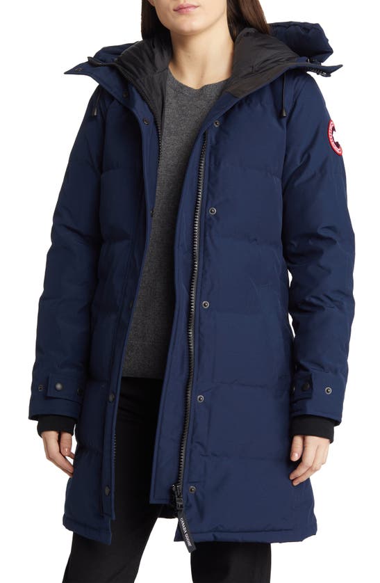 Canada Goose Shelburne Water Resistant 625 Fill Power Down Parka In Atlantic Navy