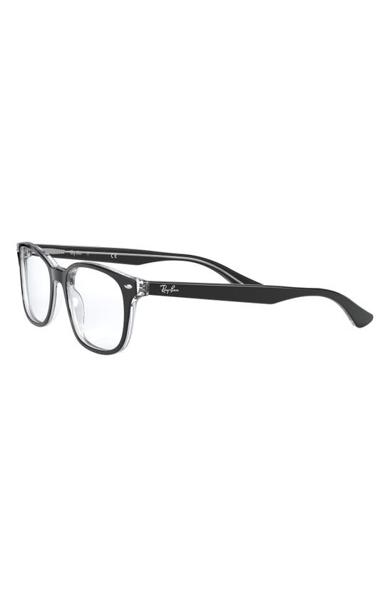 Ray Ban 53mm Optical Glasses In Black