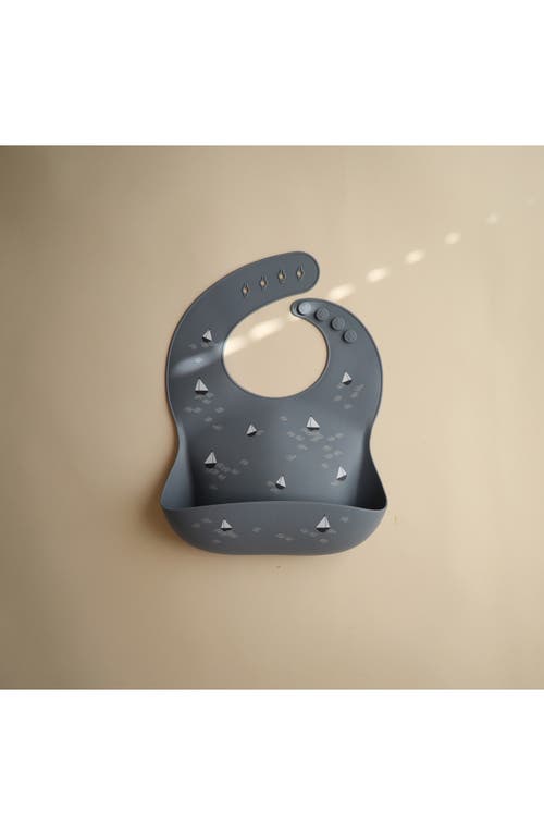 Mushie Silicone Bib In Boats
